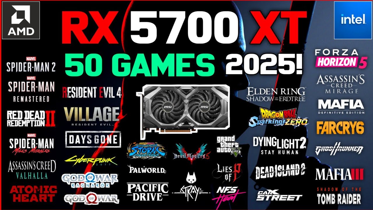 AMD RX 5700 XT 8GB + i7 4790 | 50 Games in 2025 – Still a Beast or Not?