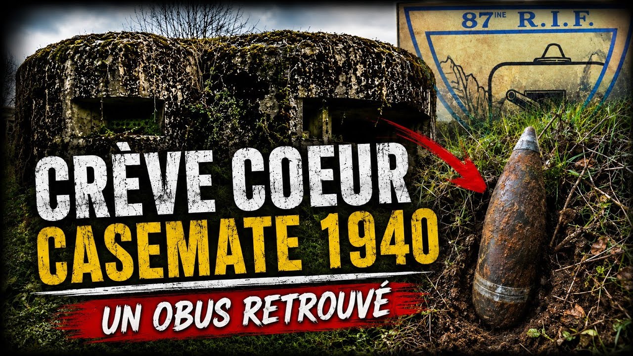 Dans la Casemate de Crève-Cœur : Défenses + Munitions Restées en Place