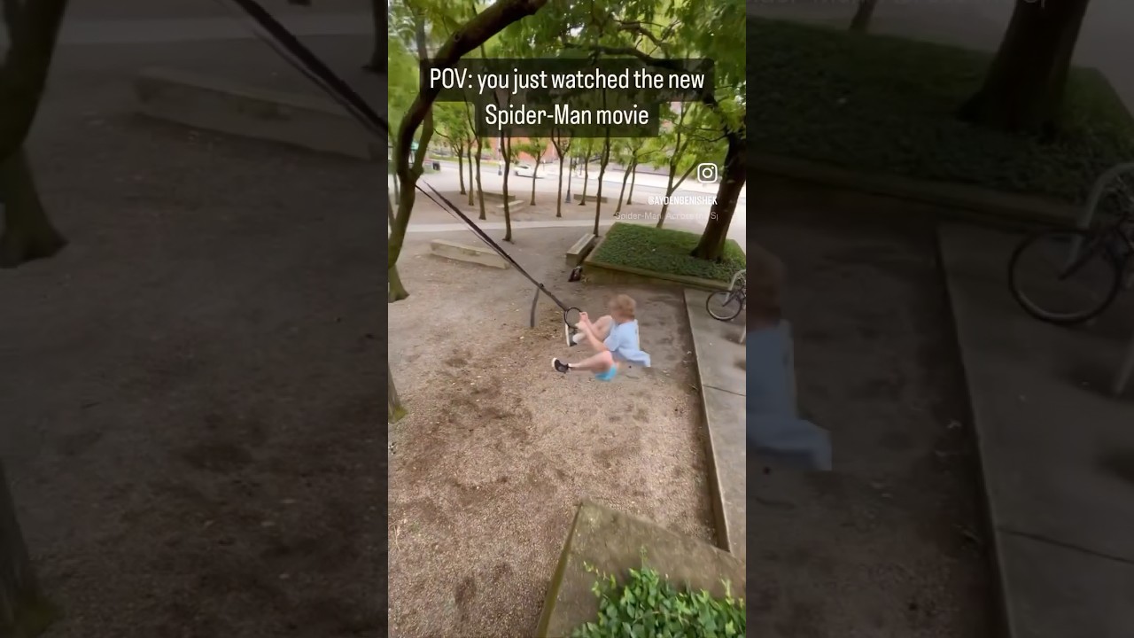 Swinging Parkour like Spider-Man 