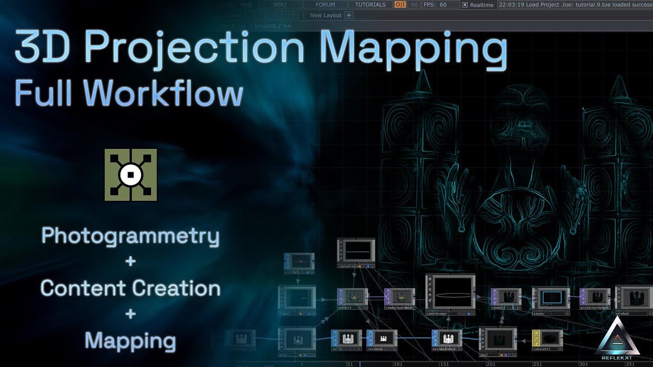 3D Projection Mapping Tutorial with Photogrammetry and TouchDesigner
