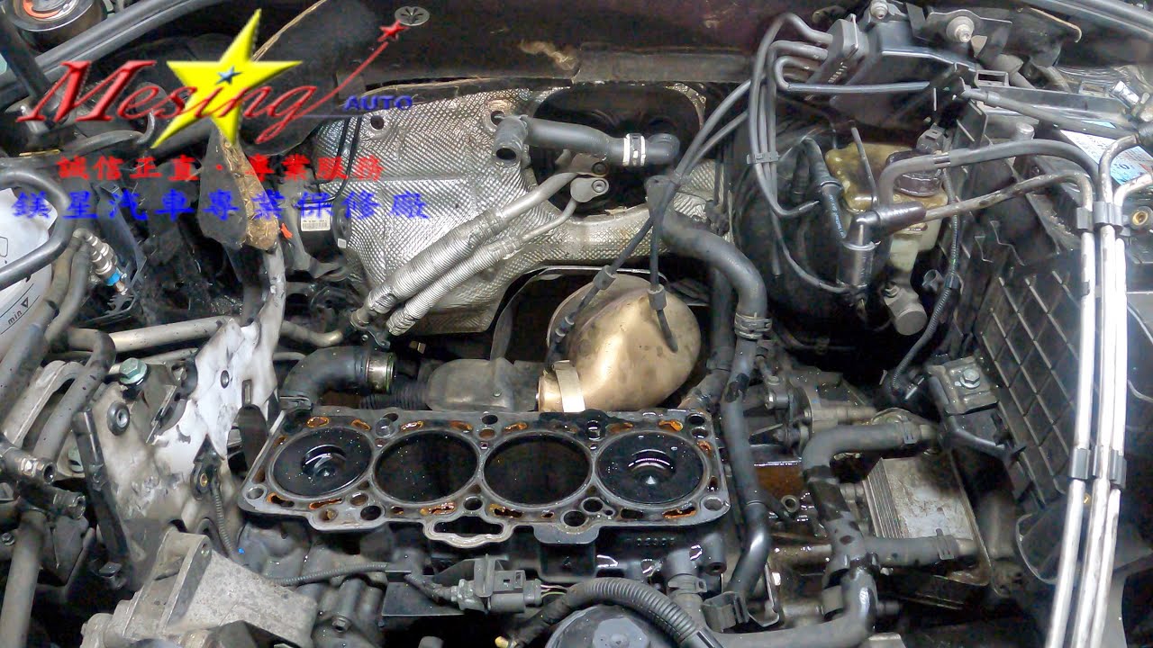 How to change Head Gasket Removal on VOLKSWAGEN JETTA 2.0 TDI 2006~ BKD 02E DQ250