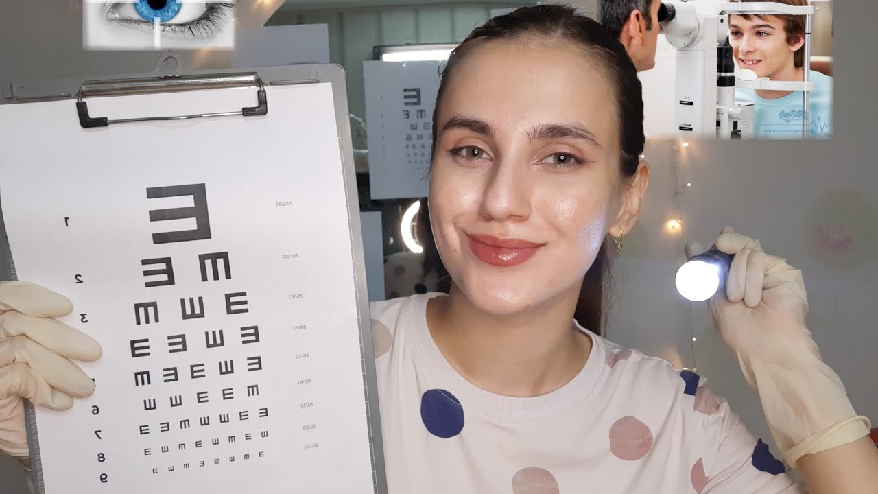 معاینه کامل چشم برات انجام میدم👩🏻‍⚕️persian asmr/asmr farsi/eye examination🥼👁رول پلی دکتر😍