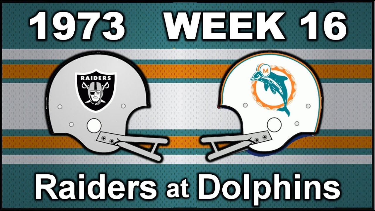 1973 Miami Dolphins - Week 16 - AFC Championship - MIAMI vs OAKLAND Radio Edit
