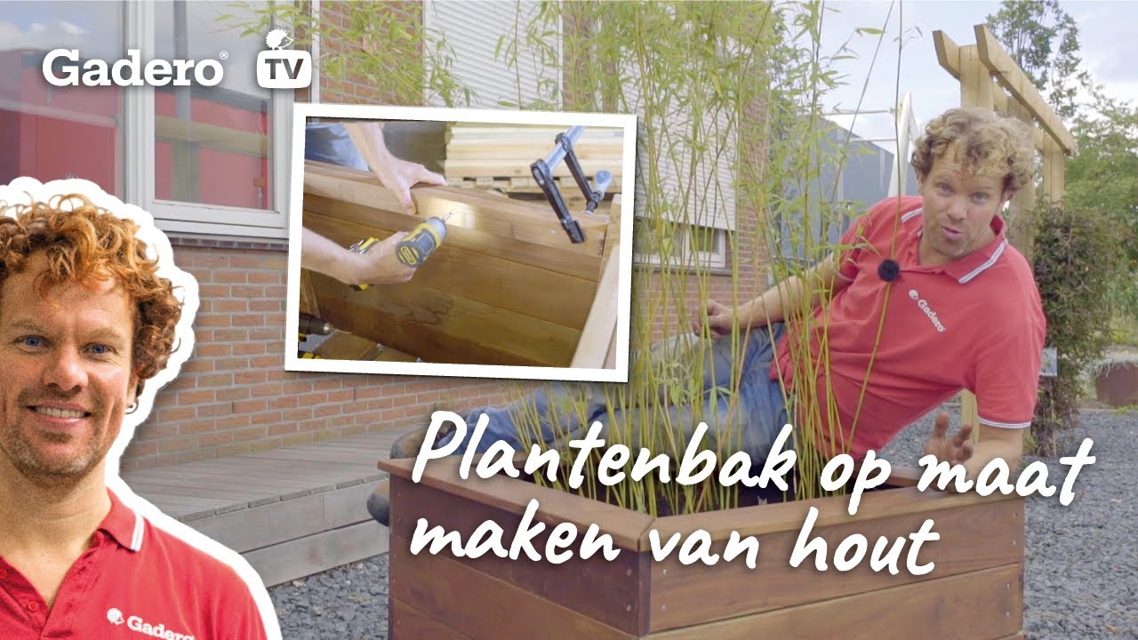 Plantenbak op maat maken van hout