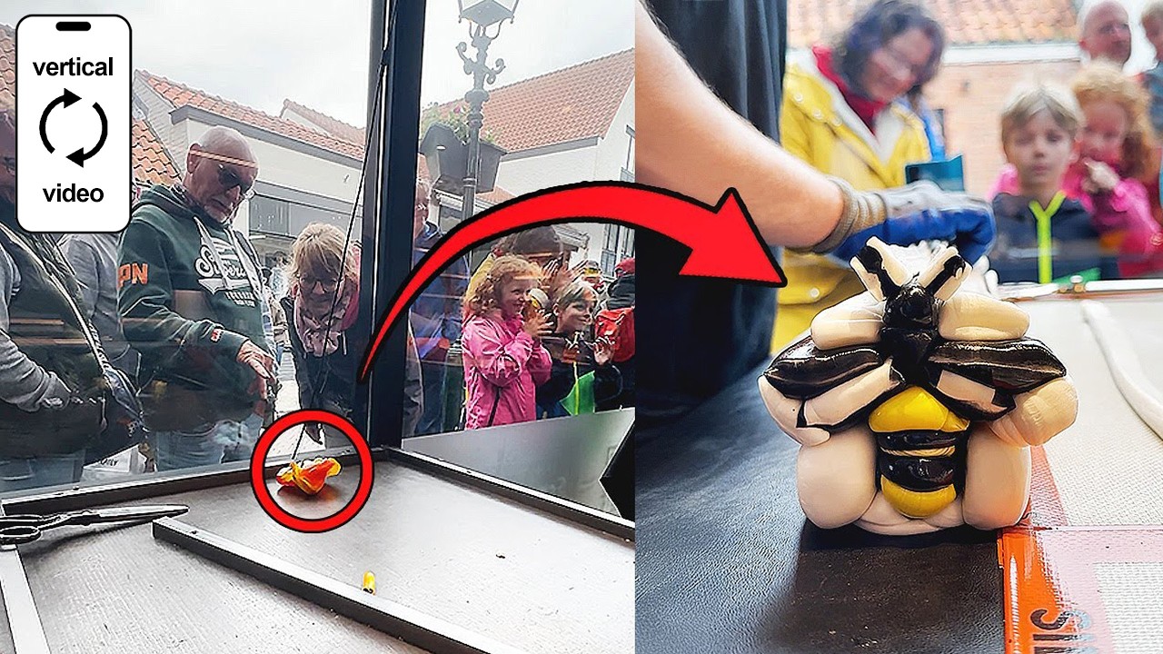 Making Bee Image Candy In Front Of A Beautiful Crowd 🐝