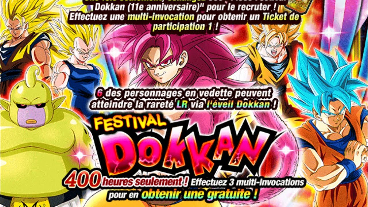 ET C’EST OK !!! INVOCATION 11 ANS DOKKAN BATTLE GLOBAL 