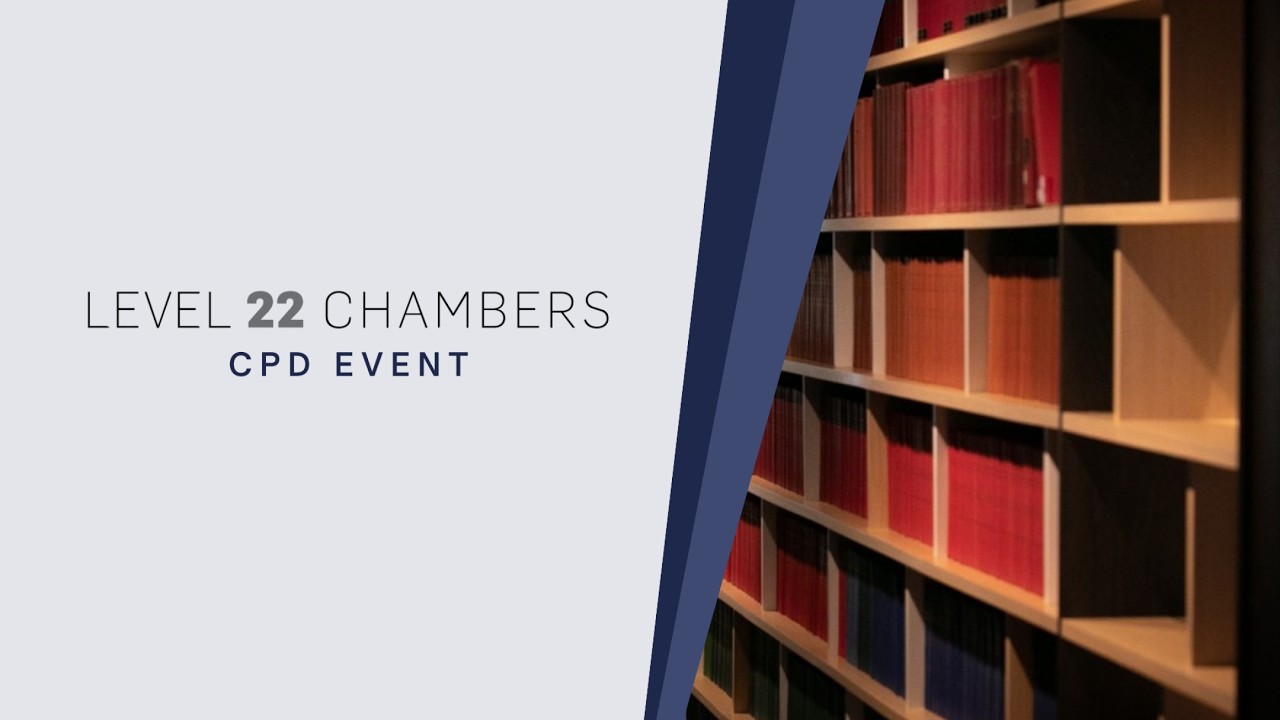 Level 22 CPD - Referrals and conclaves: the ins and outs