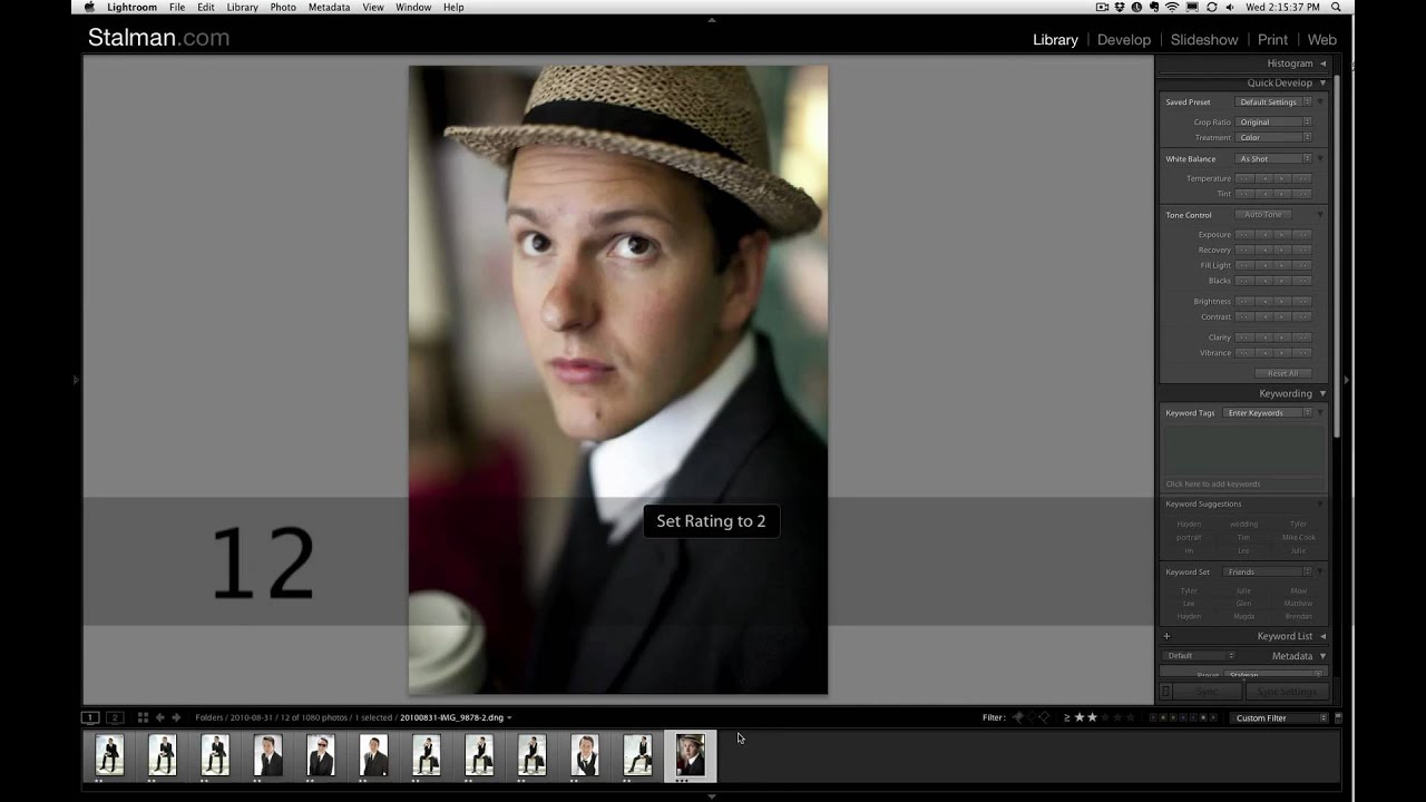 Basic Lightroom workflow