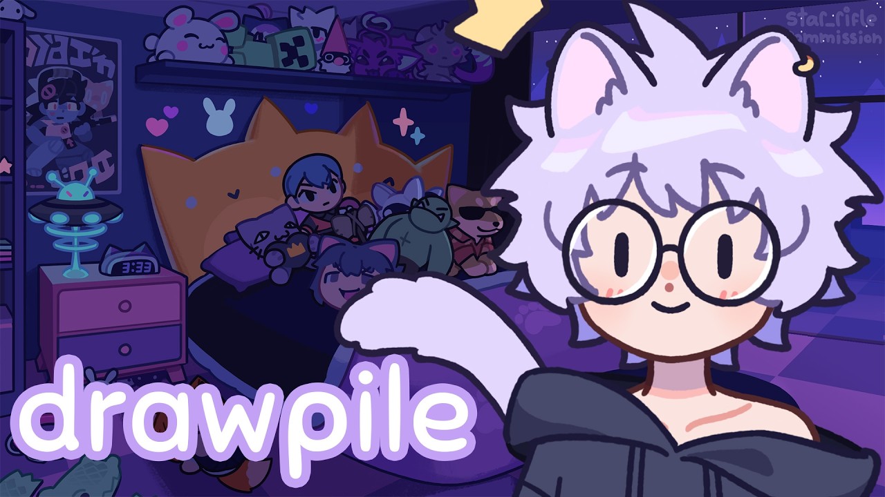 cozy drawing with friends