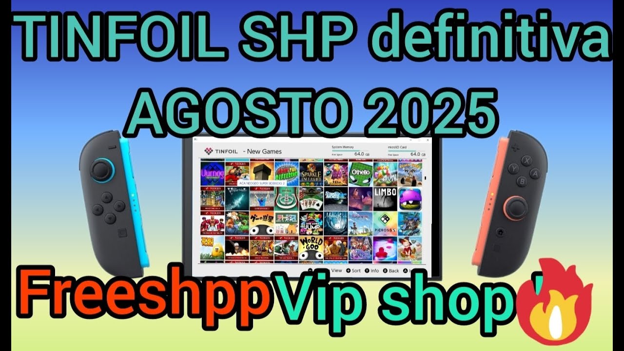 La GUÍA DEFINITIVA para NUEVA Tinfoil SHOP COMPLETA AGOSTO 2025 #tinfoil #nintendoswitch #freeshop