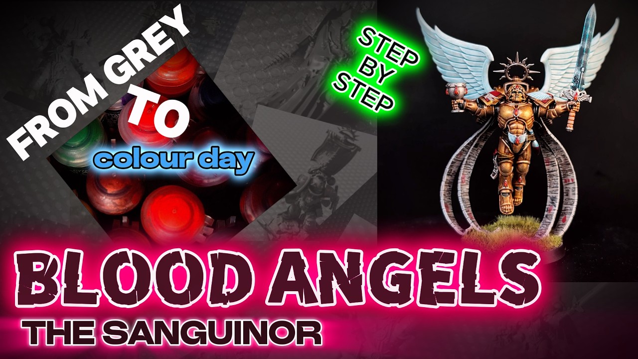The Golden Angel — Painting The Sanguinor | Blood Angels | Warhammer 40K - TUTORIAL step by step