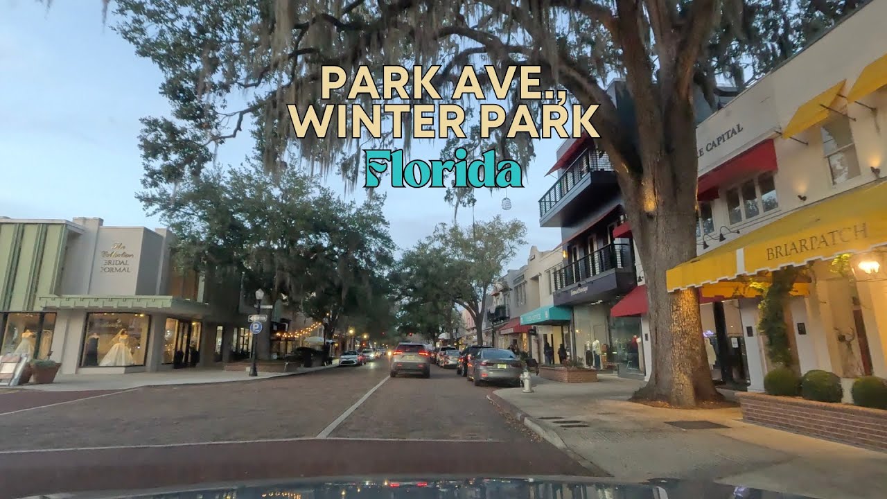 POV Drive Through Park Ave, Winter Park, Florida | Original Audio | Unedited