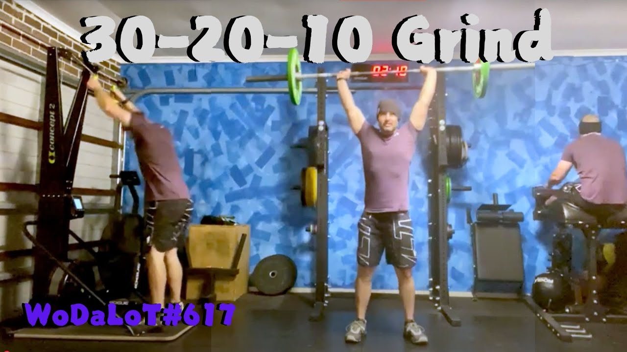 30-20-10 Grind: Ski Erg, Push Jerk & GHD Sit-Ups!