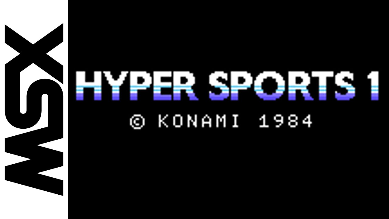 [MSX] Hyper Sports 1 (1984) 100 Stage Longplay
