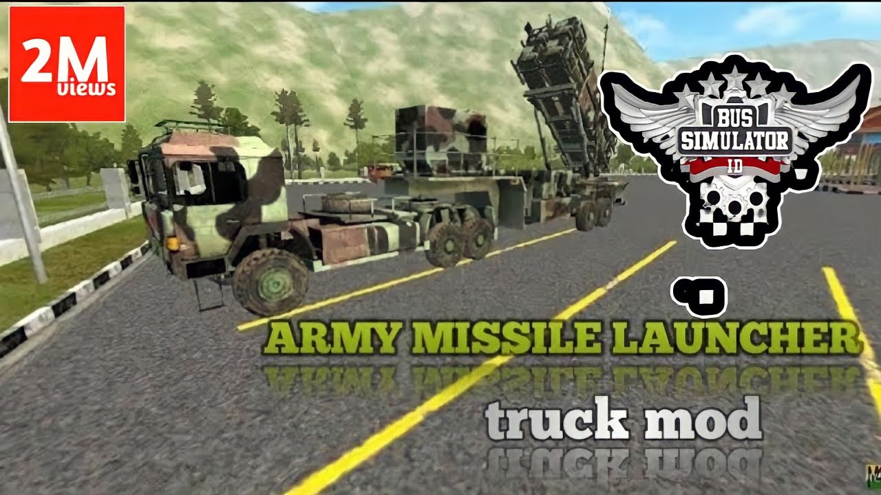 Indian army missile truck mod | bus simulator Indonesia Bussid in kannasa
