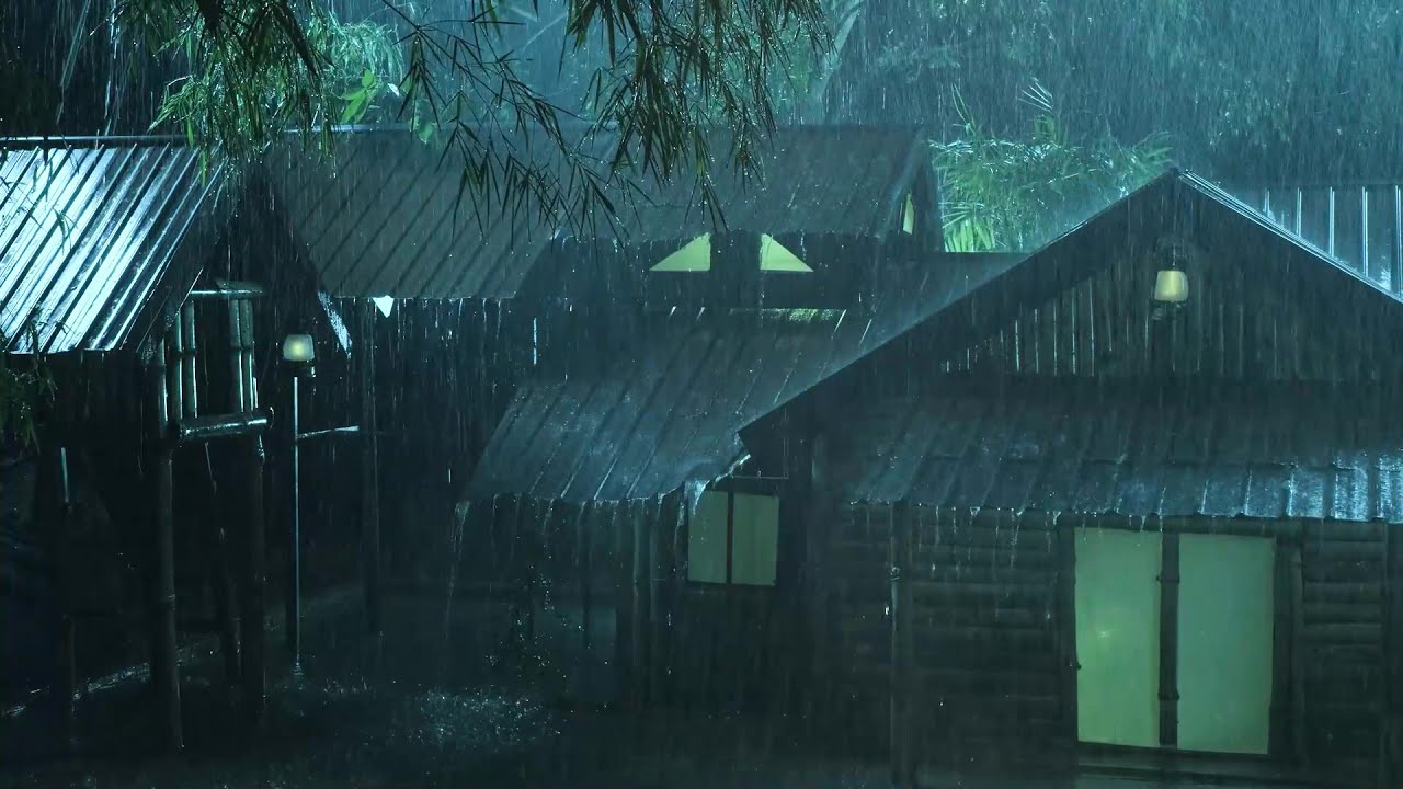 Deep Sleep with Relaxing Rain Sounds on Tin Roof, Heavy Rain, NO ADS for Sleeping | Rain Ambience