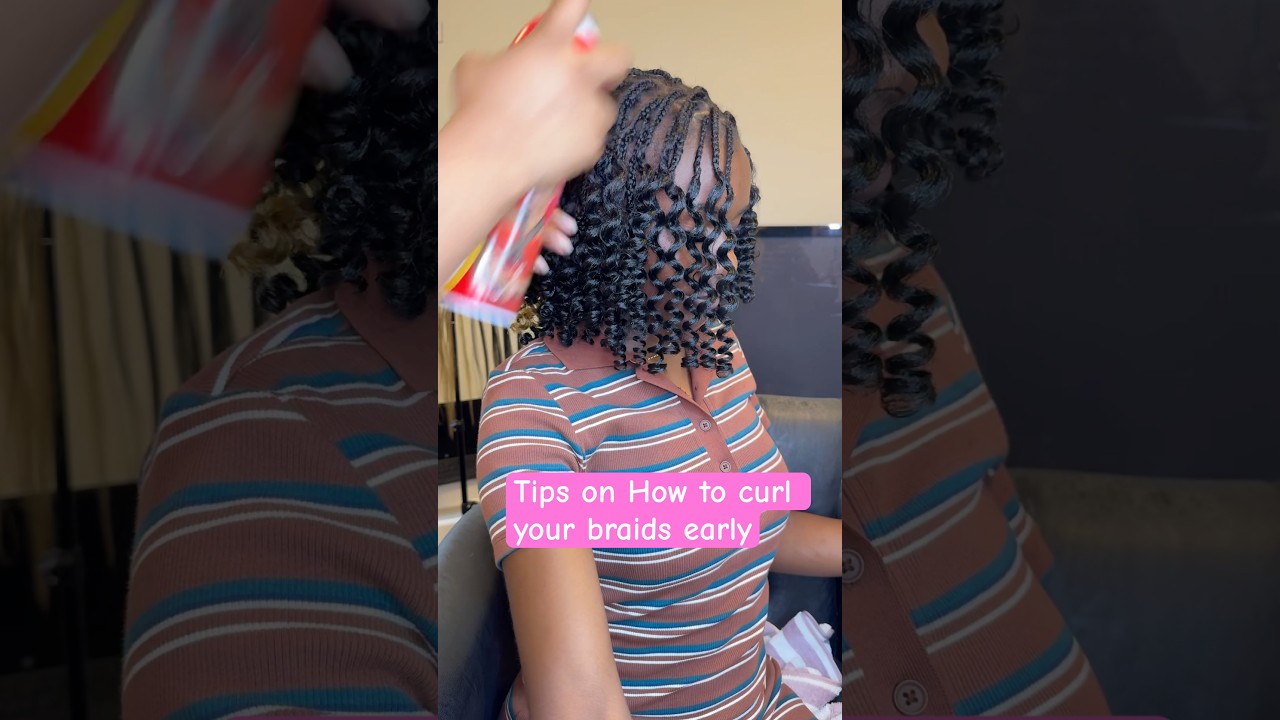 Easy tip on how to curl your braid 