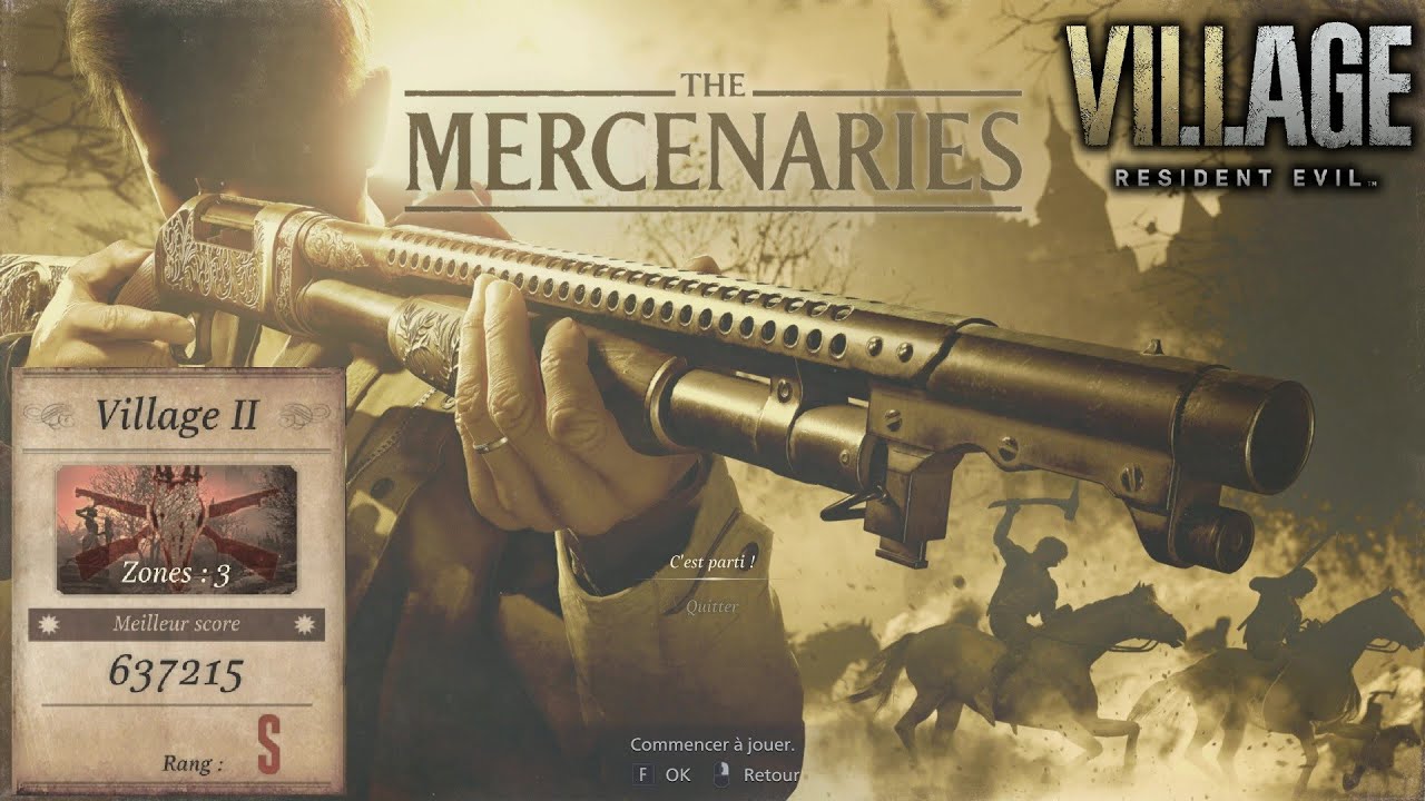 RESIDENT EVIL 8 VILLAGE - NIVEAU VILLAGE II RANG S - MODE MERCENAIRE