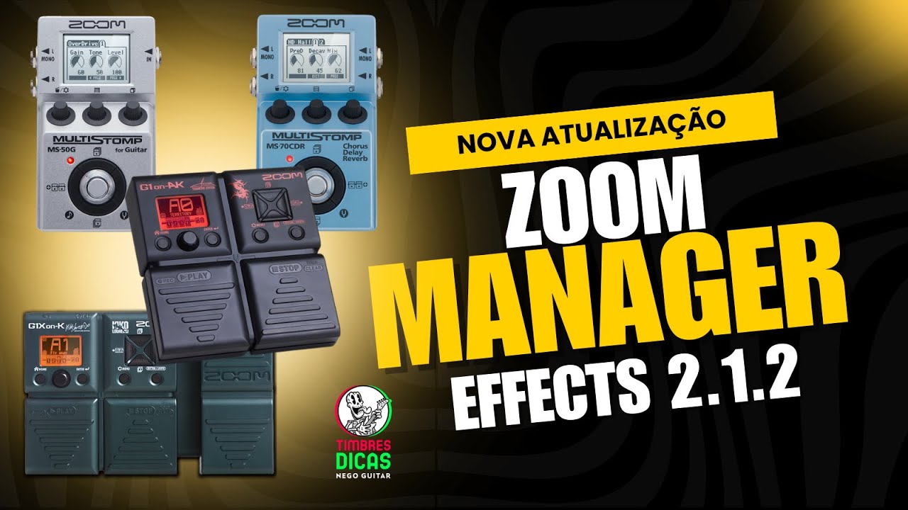 ZOOM EFFECTS MANAGER 2.1.2  - Add ZOOM G1on-AK e G1Xon-K! #zoom #ms50g
