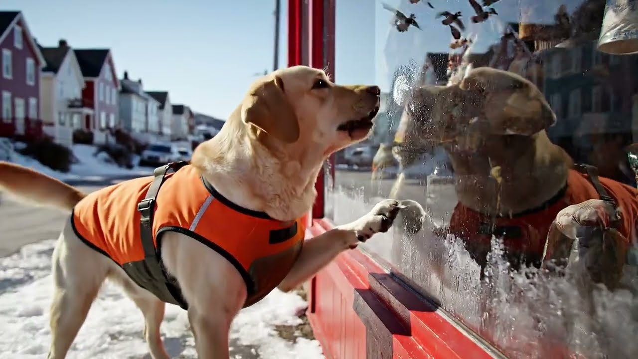 🦆🚇 He thinks the Train Station is a Swamp! 😂 Labrador in Newfoundland