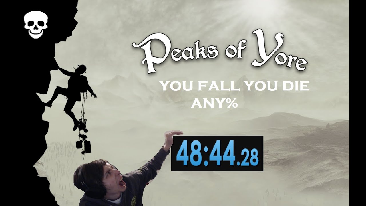 (WR) Peaks of Yore Any% YOU FALL YOU DIE (0 ROPES) 48:44