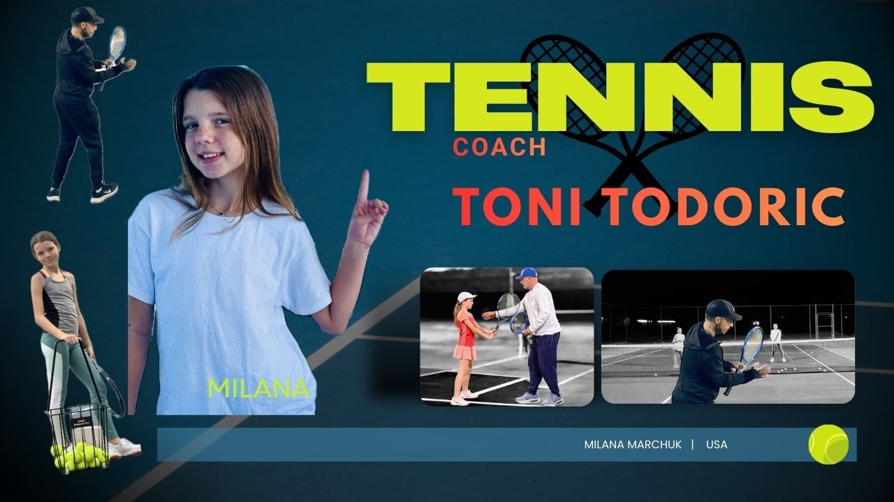 🔥 Milana’s Junior Tennis Training with Coach Toni Todoric