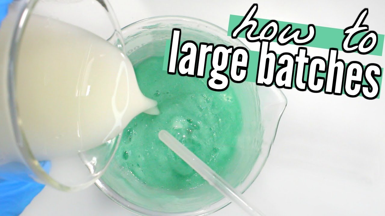 How to Make Large Batches of Cosmetics - Homemade Aloe Face Wash