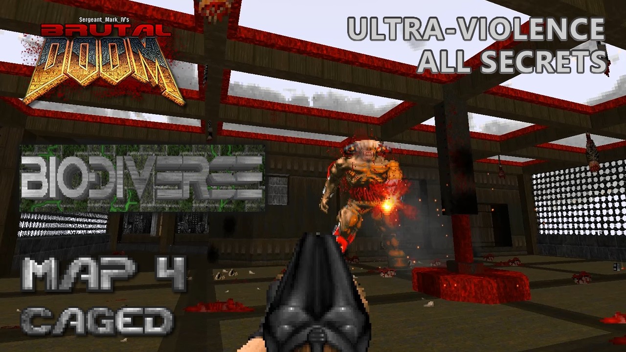Doom 2 - Biodiverse - Map 4 - Ultra-Violence - All Secrets