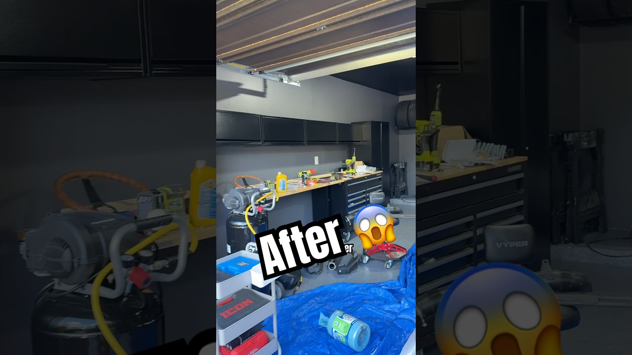 The before and after is insane! #garagegoals