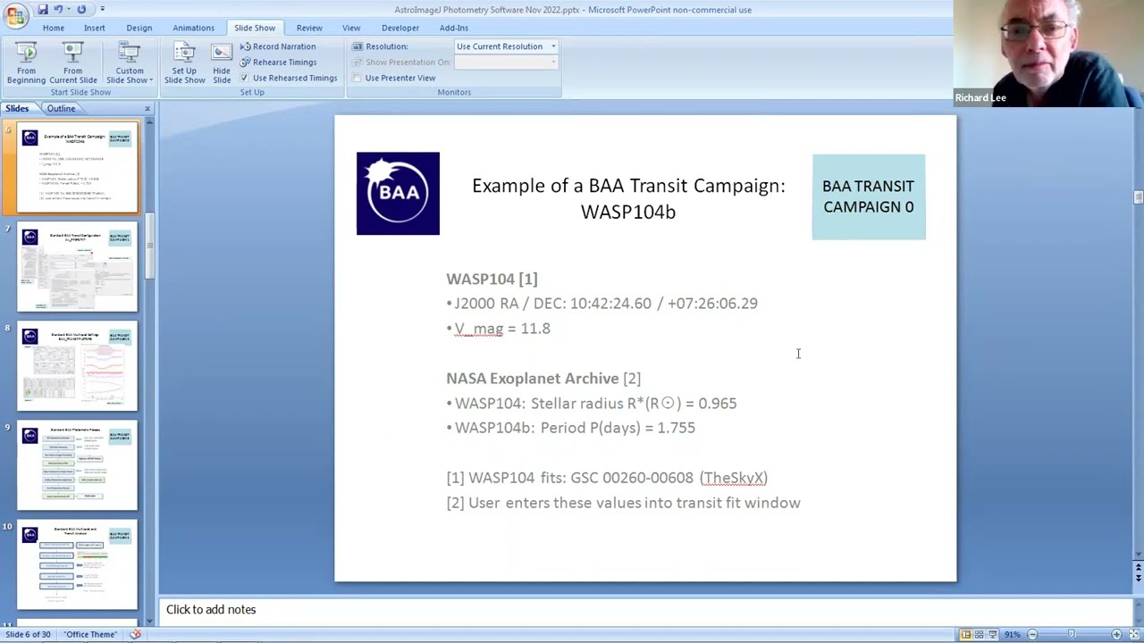 Exoplanet Workshop 2022 - AstroImageJ with Richard Lee