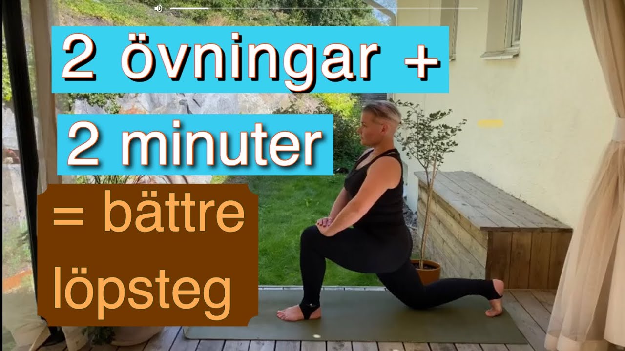 B&auml;ttre l&ouml;psteg med 2 &ouml;vningar p&aring; 2 minuter