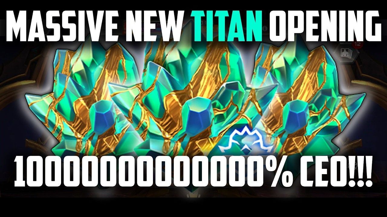 I'M BACK! MASSIVE NEW TITAN CRYSTAL OPENING 15+ TITANS/NEXUS. 450k 7-STAR SHARDS - MCoC