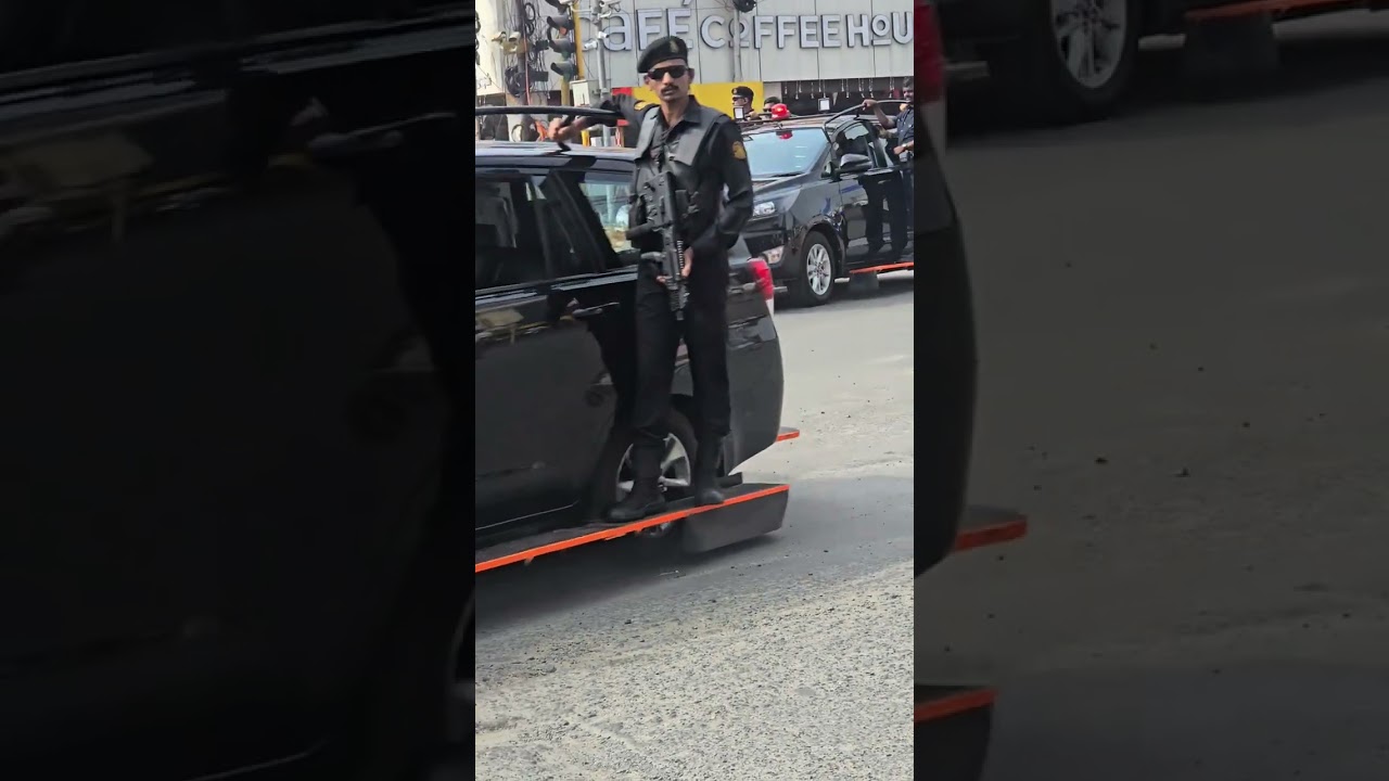 CM CONVOY 🪖 COMMANDOS #cm #convoy #commando #car #driver #chiefminister #tamil #tamilnadu #cmconvoy 