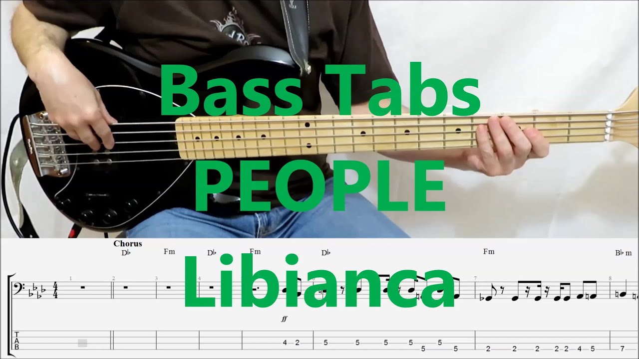 Libianca - People (BASS COVER TABS)