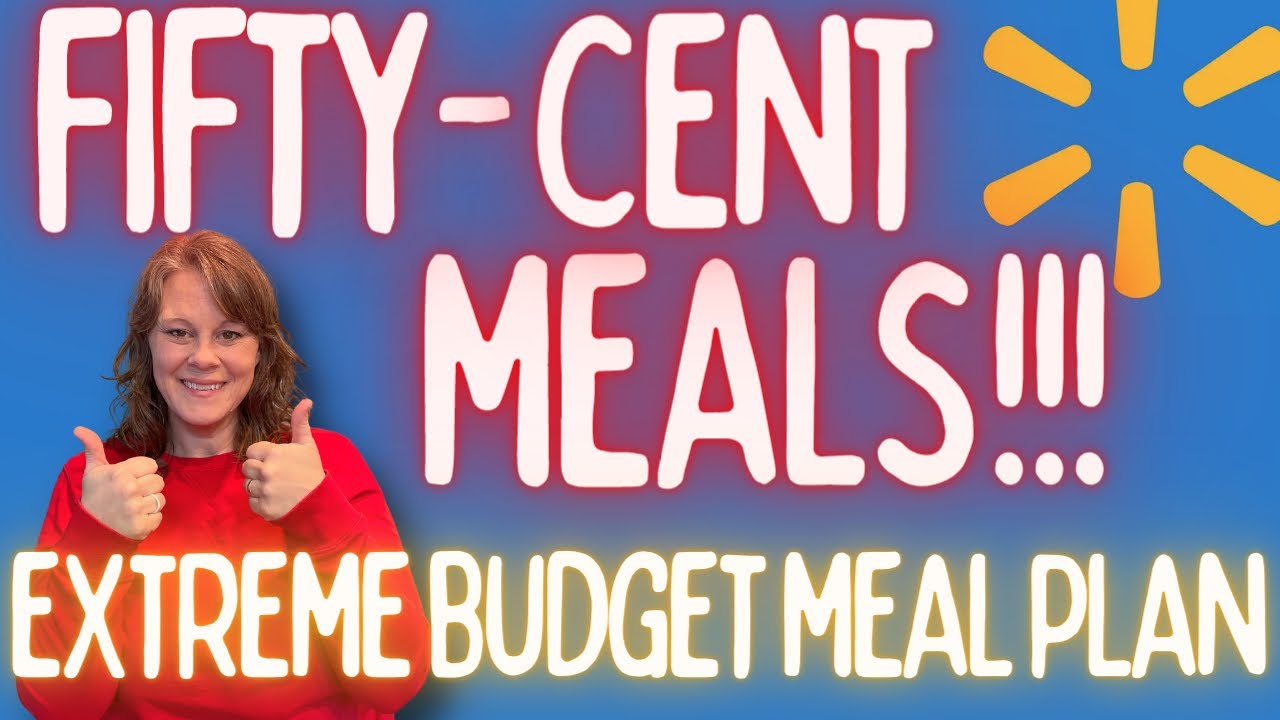 FEED YOUR FAMILY ALL WEEK FOR 50 CENTS PER MEAL-- EXTREME GROCERY CHALLENGE SUCCESS! #budgetmeals