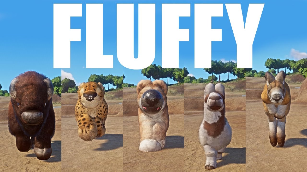 Random Fluffy Animals Speed Races in Planet Zoo included American Bison, Cheetah, Dingo etc