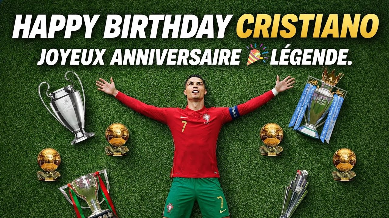 🎉 HAPPY BIRTHDAY CRISTIANO RONALDO 🎉🔥 JOYEUX ANNIVERSAIRE LÉGENDE 🔥