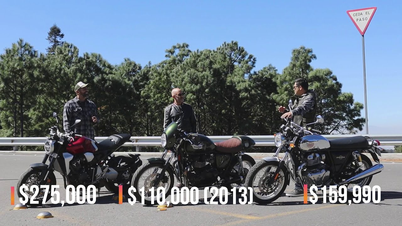 Royal Enfield Interceptor 650, Triumph Thruxton 900 y Honda CB1000 R