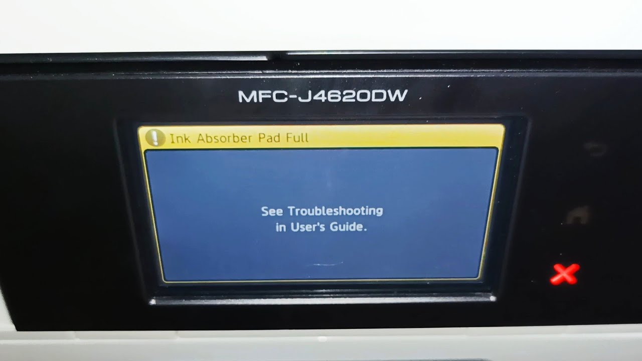 Ремонт подушечки абсорбера чернил заполнен &mdash; принтер Brother Mfc 4620dw 4510dw 4410dw Ошибка 46, как заменить детали $ 0.