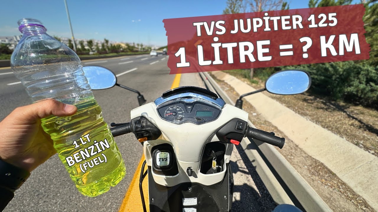 1 litre benzin kaç km gider? | Tvs Jupiter 125 scooter motosiklet | Kolaçan