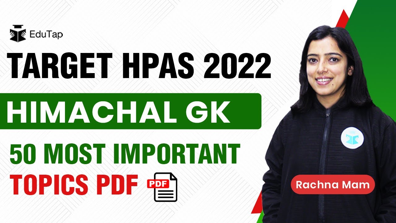 Most Important Topics of HP GK for HPAS Prelims 2022 | Best HP GK Strategy for HPAS Prelims 2022