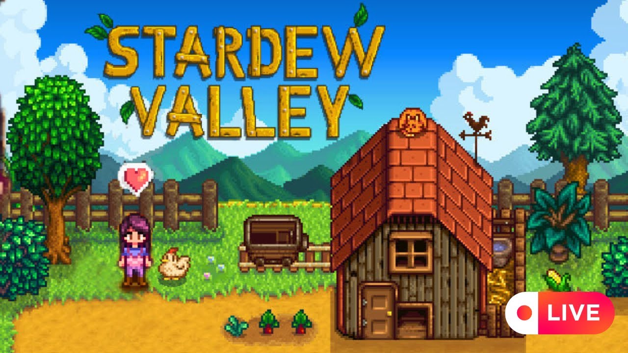 Starting my Pink Aesthetic Farm 🌸 Calm & Immersive Gameplay | Stardew Valley (PS5 Slim)