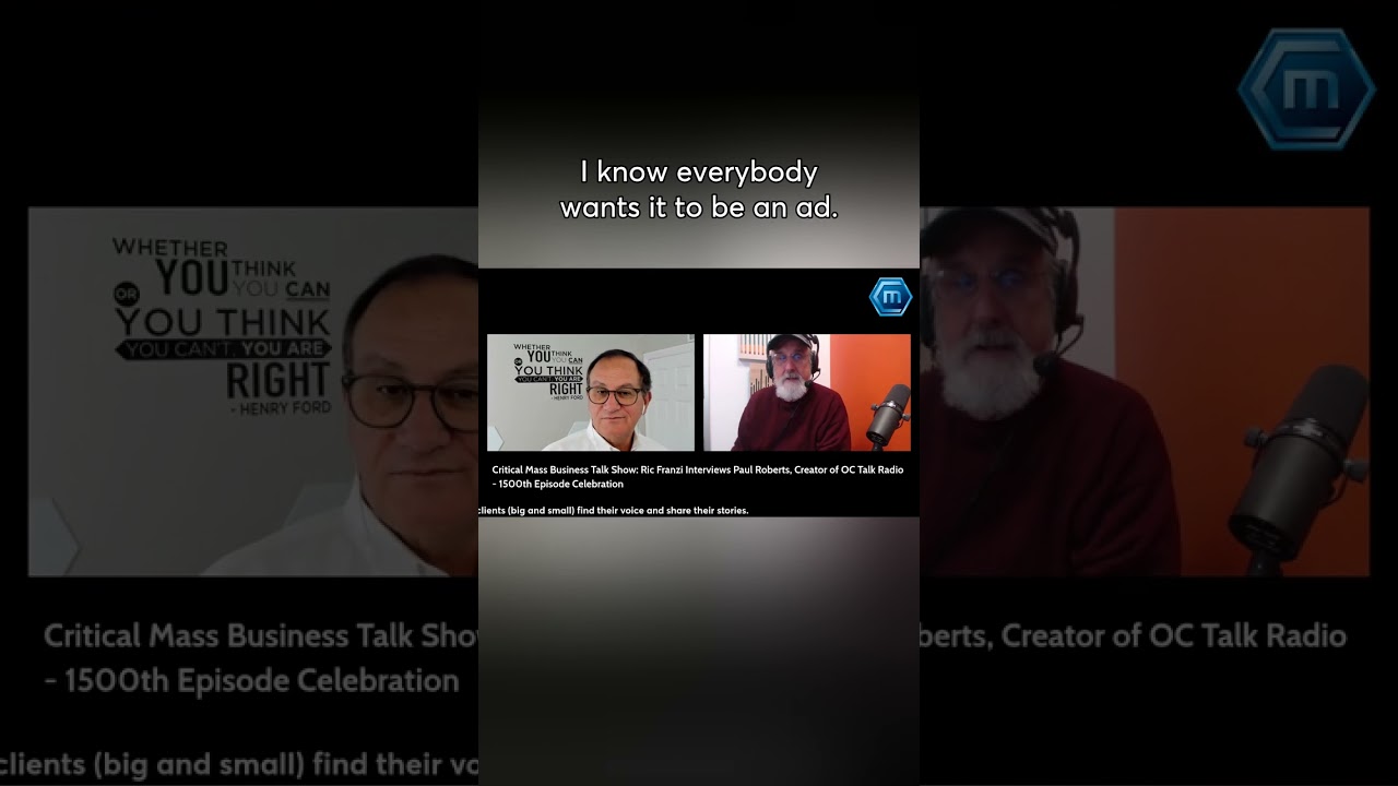The Power of Niche in Podcasting | Critical Mass Business Talk Show - Paul Roberts of OC Talk Radio