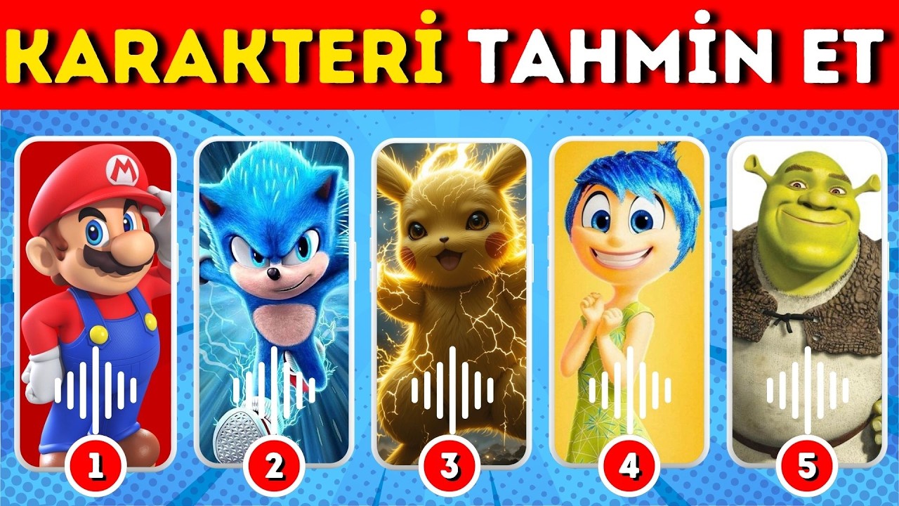 Kim Bu Karakter❓👀 Sadece 5 Saniyen Var! 🤔🎯 Eğlenceli Çizgi Film ve Film Testi🕒