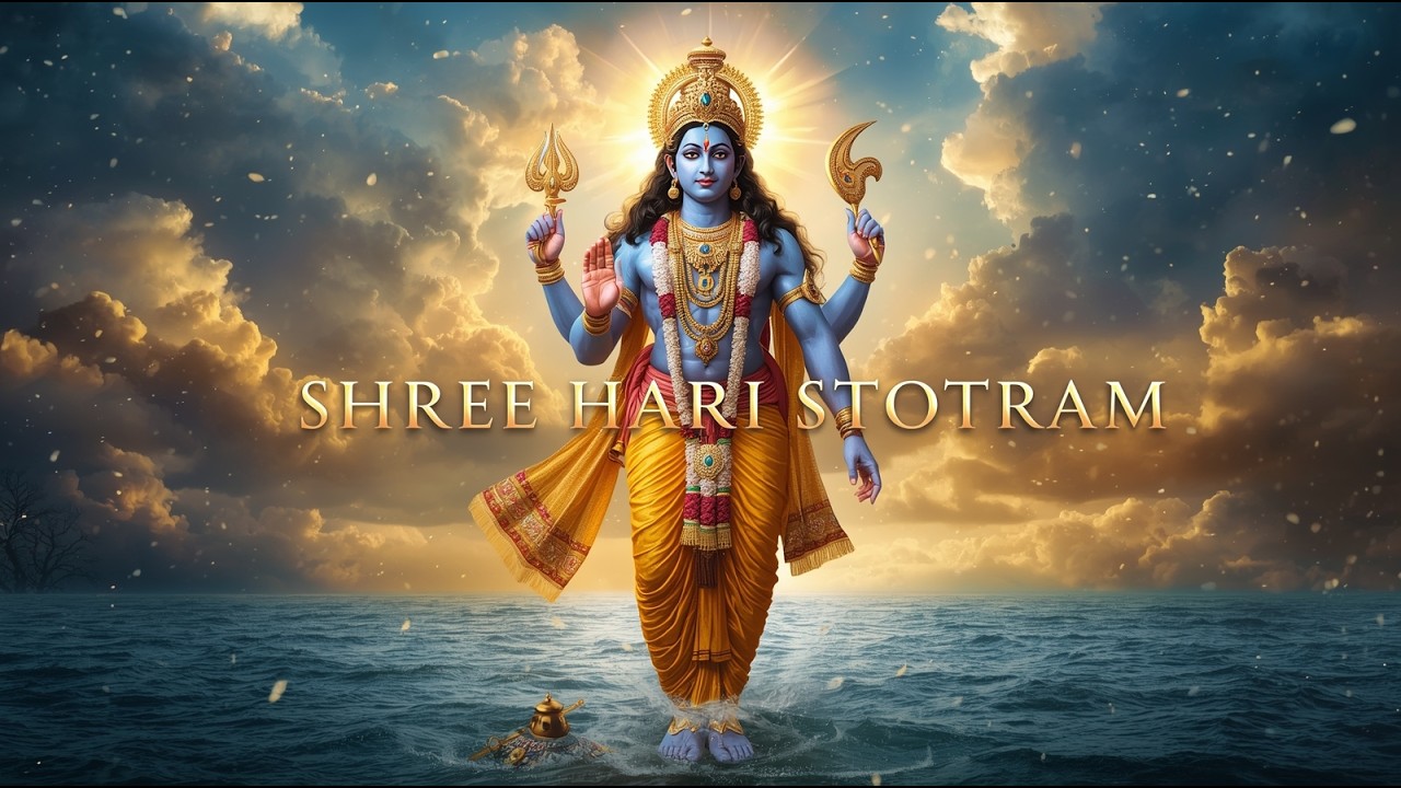Shri Hari Stotram | Powerful Vishnu Mantra | Divine Sanskrit Chant for Peace & Protection