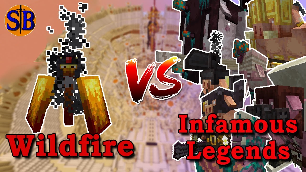 Wildfire vs Infamous Legends | Minecraft Mob Battle