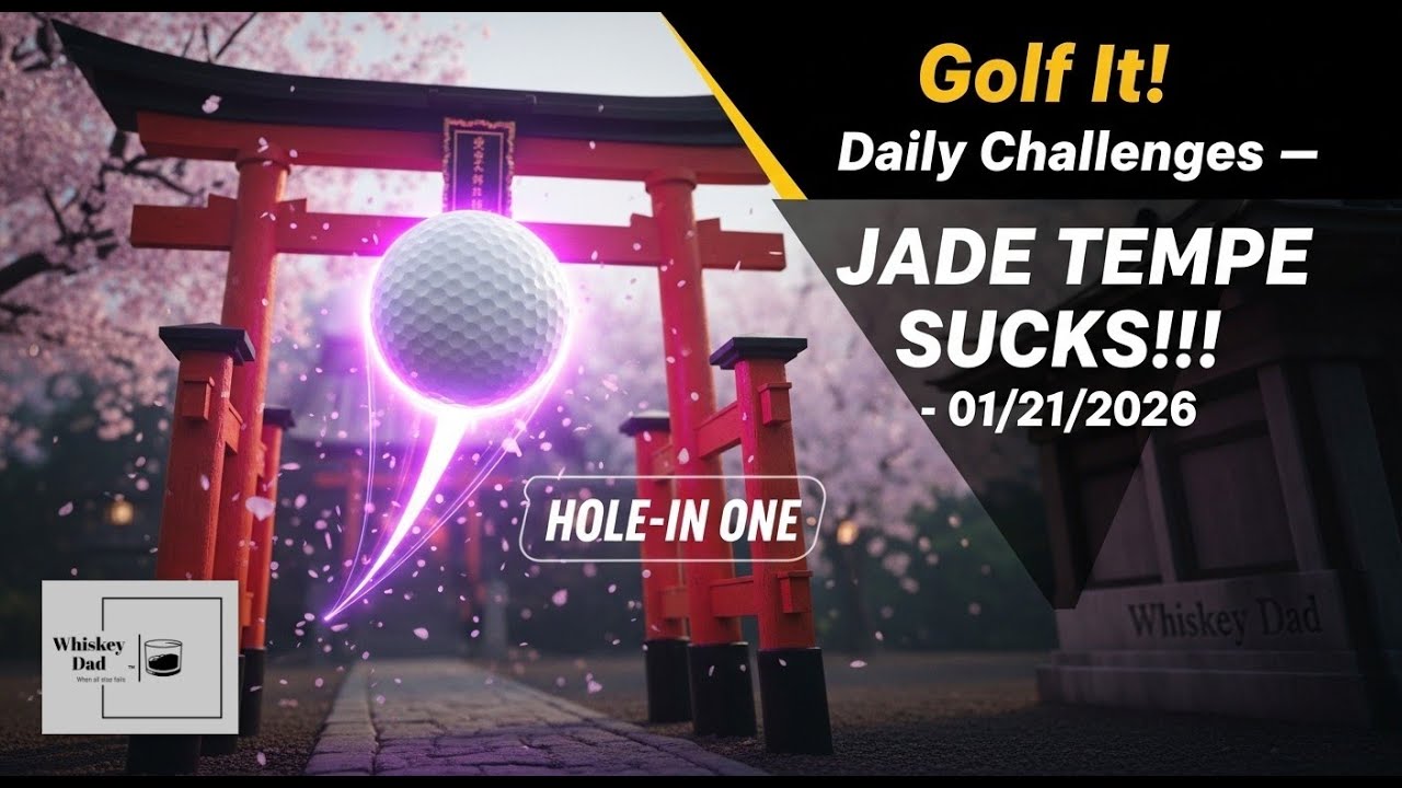 Golf It! Daily Challenges -- JADE TEMPLE SUCKS!!! - 01/21/2026