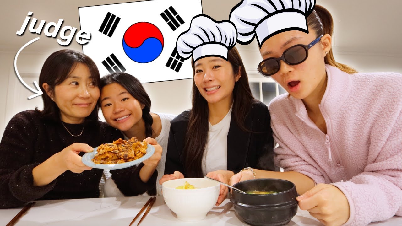 WE DID A KOREAN COOKING COMPETITION...