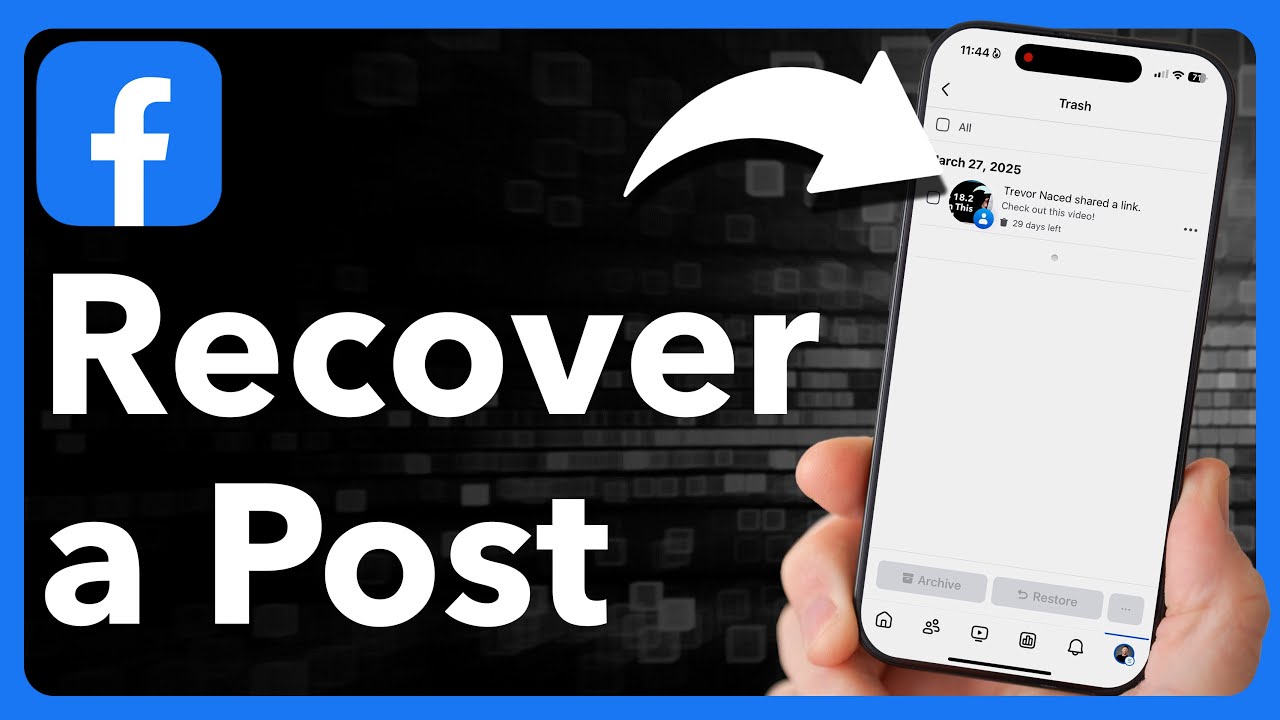 How To Recover A Deleted Post On Facebook