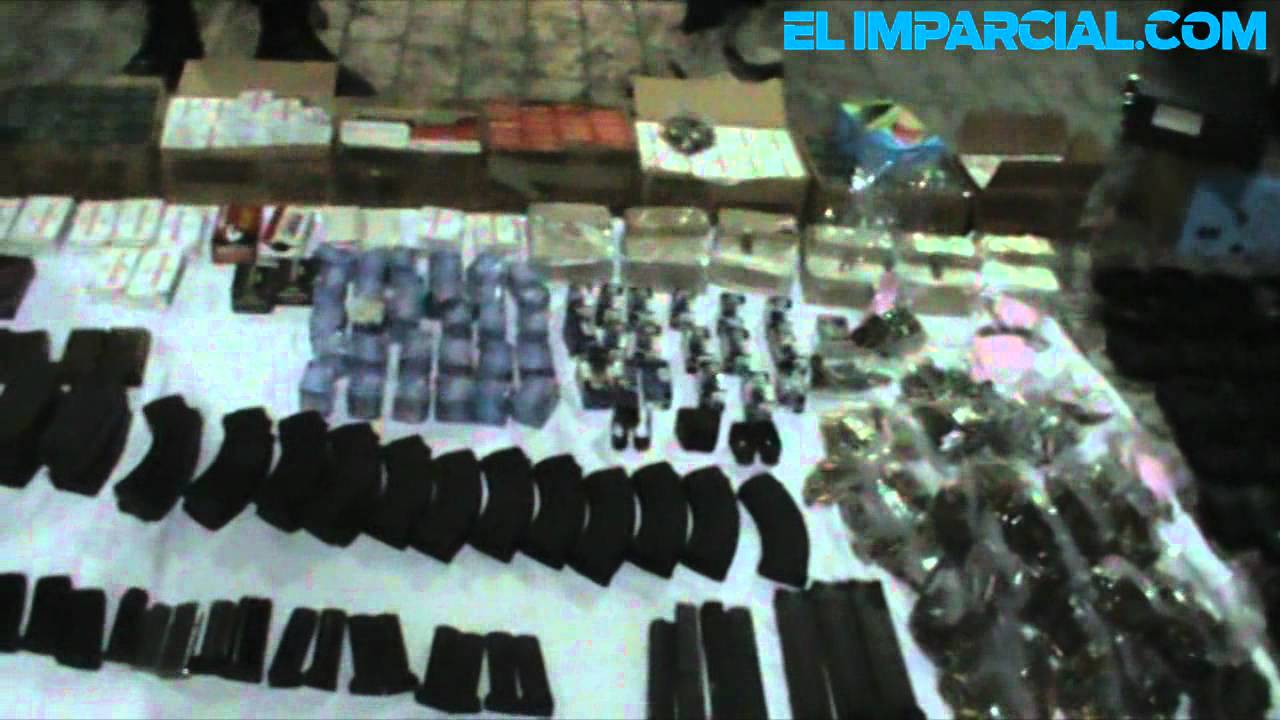 Asegura PESP arsenal en la colonia Bachoco